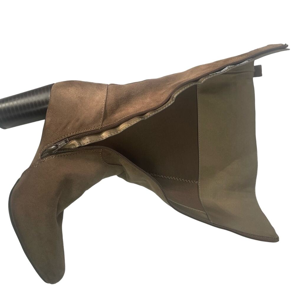 Kim Rogers Jenna2 Brown Heeled Tall Boots Size‎ 7M - Picture 11 of 13